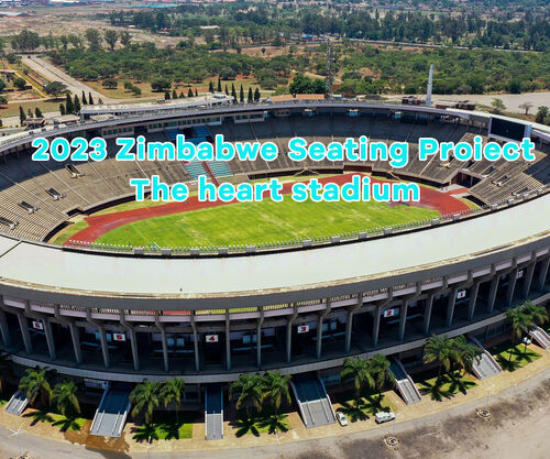 2023 Zimbabwe O Projeto de Assentos do Estádio do Coração