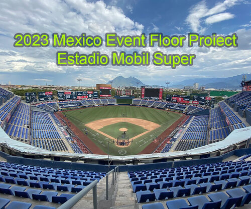 2023 México Projeto do Piso do Evento no Estádio Mobil Super