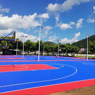 Bom preço Telhas de assoalho de bloqueio exteriores do polipropileno para o campo de tênis do basquetebol em linha