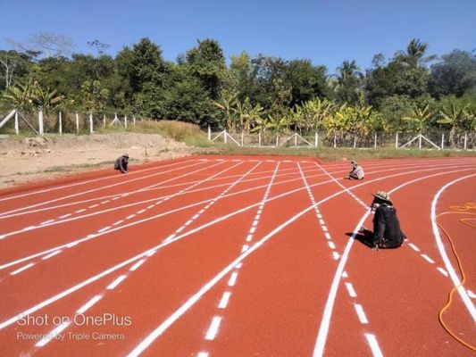 Bom preço Pista de corrida de competição personalizada com resistência ao desbotamento em linha