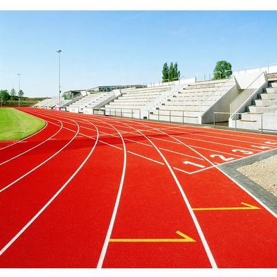 Bom preço Pista de corrida de longa distância Superfície de borracha 8M x 400M Fada e resistente a UV Pista lisa em linha