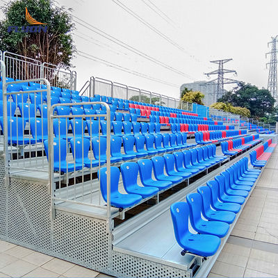 Bom preço Temporary Outdoor Chairs Gym Aluminum Bleachers with Plastic Seats em linha