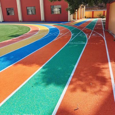 Bom preço Pistas de corrida esportiva permeáveis à água de espessura 13 mm com material de grânulos EPDM SBR para longa vida útil em linha