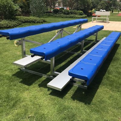 Bom preço Assento exterior de alumínio do Bleacher de 3 fileiras para ginásios dos campo de jogos em linha