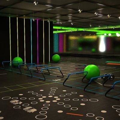 Bom preço A segurança reciclou as telhas de borracha do Gym, padrão de borracha da UE de Mat With do campo de jogos em linha