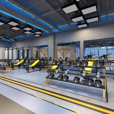 Bom preço O revestimento de borracha Mat For Workout Flooring Top do Gym da prova de fogo laminou em linha