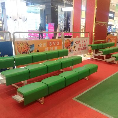 Bom preço 3 bancadas exteriores do metal das fileiras para o campo atlético dos ginásios do campo de jogos em linha
