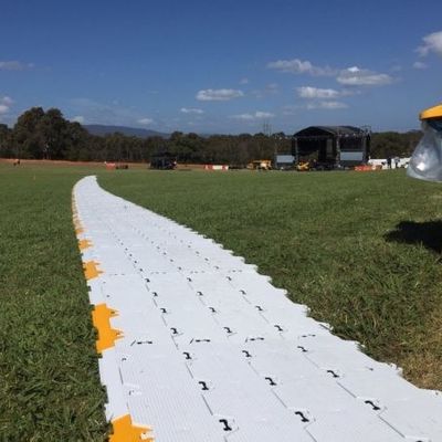 Gray Blue Color Event Flooring exterior, revestimento portátil para o ODM da grama