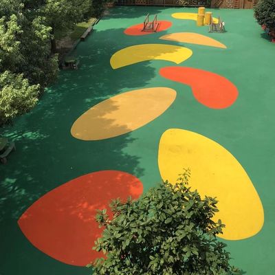 Bom preço Grânulo de borracha do campo de jogos bonito resistente da hidrólise para a passagem da cidade em linha
