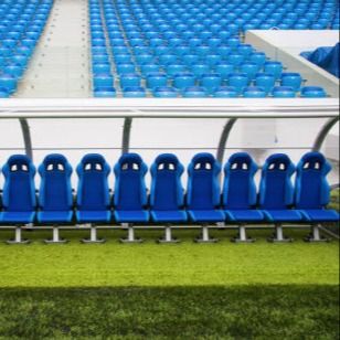 Bom preço Assento exterior do estádio de 12 assentos, banco do abrigo do futebol para o estádio da escola em linha