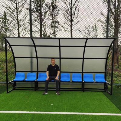 Bom preço Assento exterior portátil do estádio com o ODM do OEM do abrigo de 8 assentos em linha