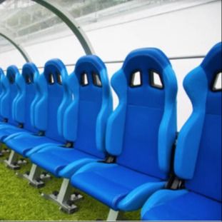 Bom preço Assento exterior do estádio de 6 assentos para o banco do substituto do clube do futebol em linha