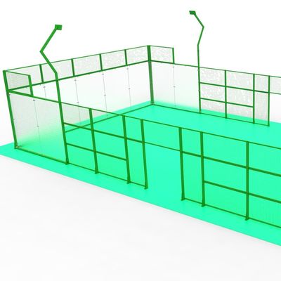 Superfície lisa e verde Campo de tênis de padel sintético Fácil instalação
