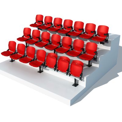 Bom preço 5 anos Plastic Stadium Sports Seats Anti UV Fireproof 45cm Largura em linha