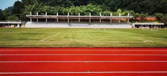Bom preço Pistas de corrida atlética de 8 m de largura com baixa manutenção e resistência ao desbotamento em linha