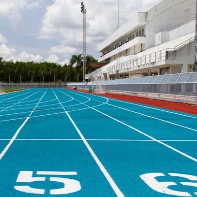 Bom preço Pistas de corrida atlética personalizadas Instalação fácil com resistência ao desbotamento em linha