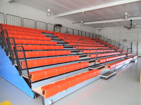 Bom preço Assentos retráteis de bleacher personalizados, retos ou curvos, configuração e comprimento em linha