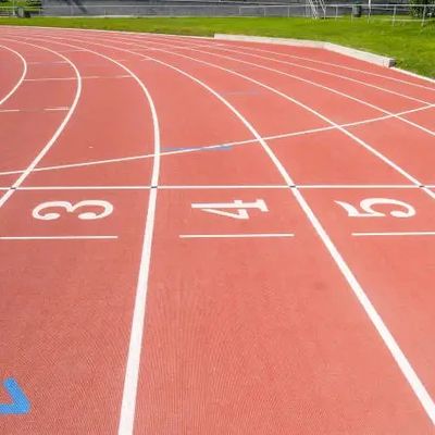Bom preço Pistas de corrida atlética padrão com superfície lisa e resistência UV em linha