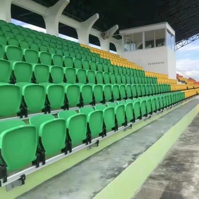Bom preço Logotipo personalizado Estádio cadeira fixa em verde amarelo azul vermelho laranja - amostras gratuitas incluídas em linha