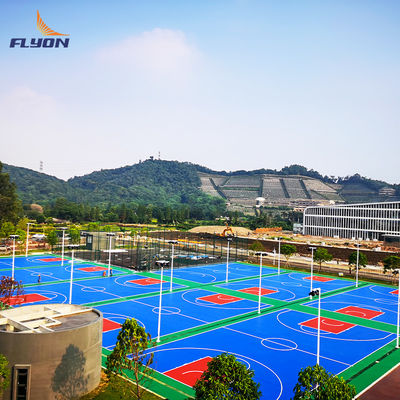 Bom preço Polyurethane Modular Basquetebol Piso do Campo Desportivo em linha