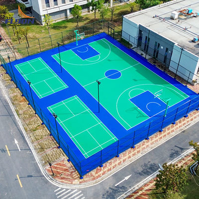 Bom preço Fácil Limpeza Indoor Outdoor Polyurethane Atlético Pavimento Modular Deportivo Pavimento em linha