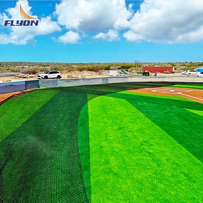 Bom preço Erva artificial densa e durável do campo de futebol Erva artificial sintética em linha