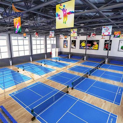 Bom preço Piso esportivo de azulejos de PP vermelho com copolímero de polipropileno de impacto em linha