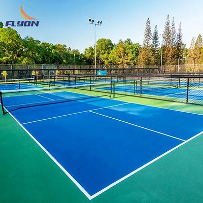 Bom preço Padrão de superfície de areia de cristal Campo de pickleball Resistente ao desbotamento Alta durabilidade em linha