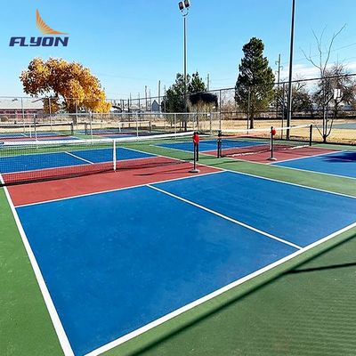 Bom preço Proteção UV Curto de pickleball PVC revestimento acrílico padrão de areia em linha