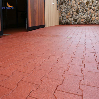 Bom preço Tapete de piso de borracha retangular para redução de ruído em áreas internas / externas em linha