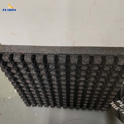 Bom preço Tapete de ginástica de borracha reciclada de 61x61x6cm com garantia de 2 anos em linha