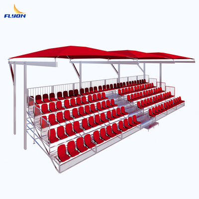 Bom preço Assento de estádio dobrável modular com armação e abrigo de metal em linha
