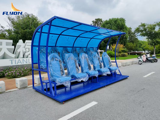 Abrigo de banco portátil dobrável e leve com garantia de 5 anos para locais de esportes ao ar livre