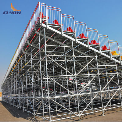 Cadeira de estádio HDPE para exterior com 5 anos de garantia e tecnologia de moldagem por sopro para assentos de estádio