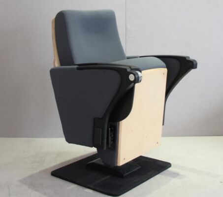 Bom preço Assentos de cinema modernos em couro com apoio de braço ajustável e tecido, com sistema de ligação contínua para fileiras em auditórios e cinemas em linha