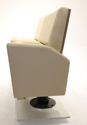 Bom preço Assentos de cinema modernos duráveis e comerciais com classificação de incêndio EN1021 totalmente estofados para cinemas em linha