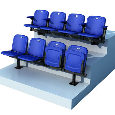 Bom preço Resistente a intempéries Personalizavel Durável HDPE Plastic Estadio Assentos para Arenas Desportivas Assentos fixos em linha