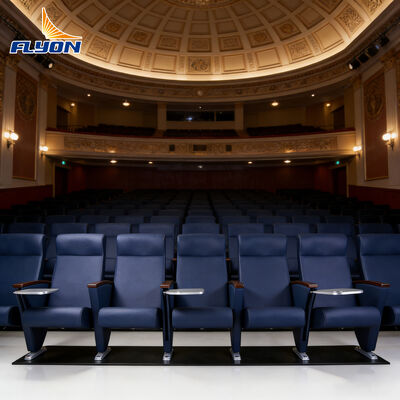 Bom preço Assentos de teatro resistentes a manchas e resistentes ao fogo para auditorios e cinemas em linha