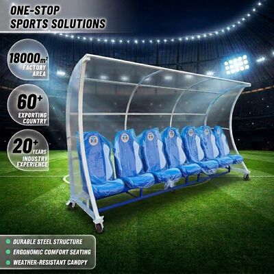 Bom preço Banco de substituição de futebol profissional com moldura de aço galvanizado e opções de cores personalizadas - Garantia de 3 anos em linha
