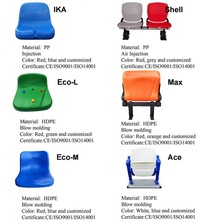 Fast Install Bleacher Use Plastic Folding Football Stadium Demountable Seat/bleacher 2